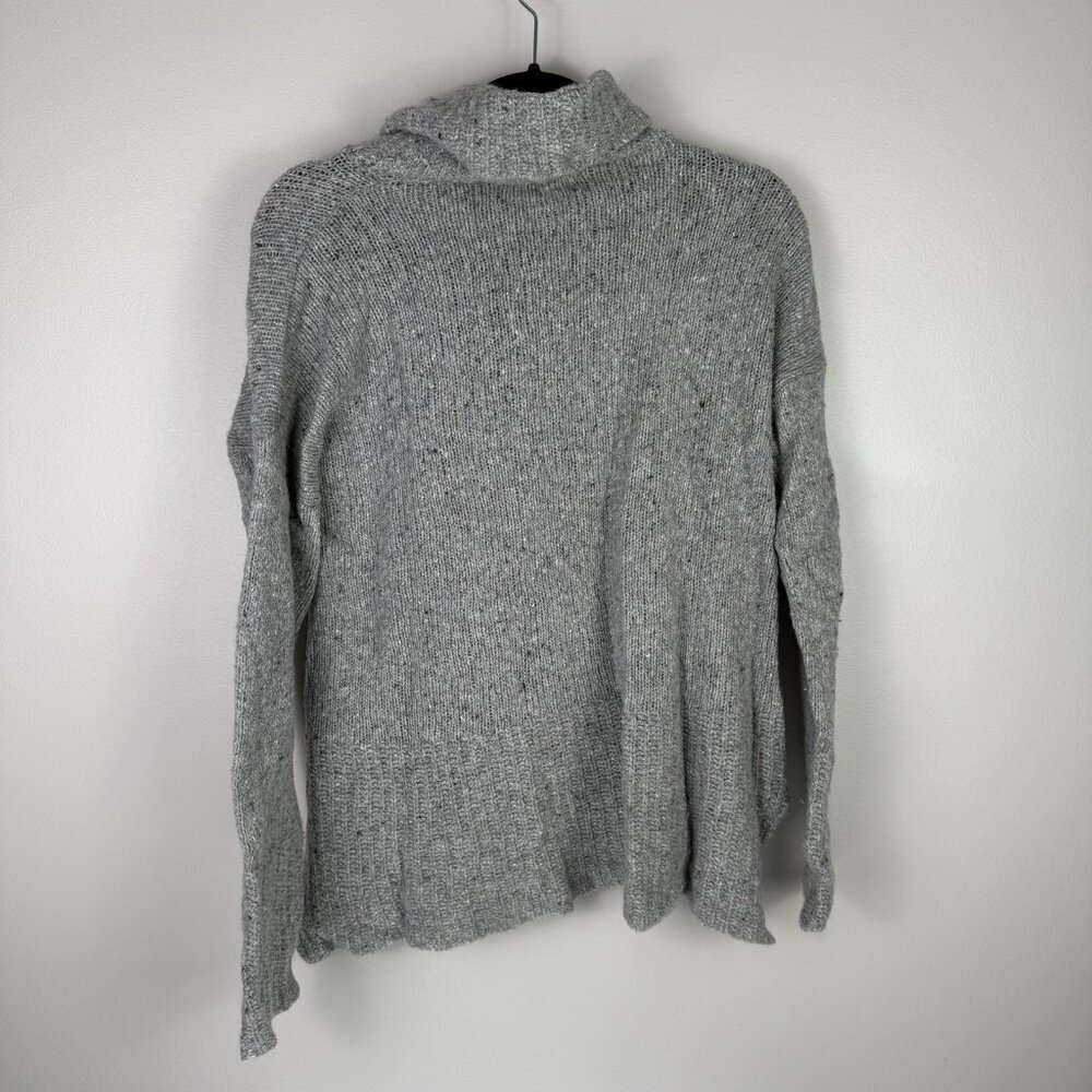 Elsamanda Sweater Womens Large Gray Cowl Neck Pullover Knit Made in Italy Soft - Picture 7 of 7